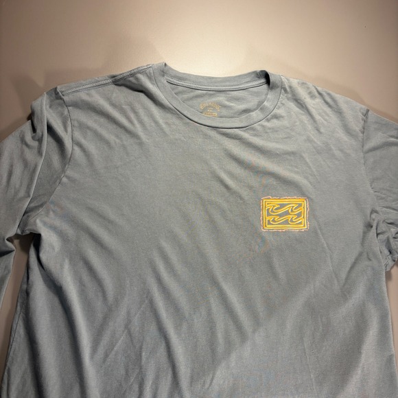Billabong Surf‎ Long Sleeve T-Shirt Blue Wave Graphic Tee Top Men's Size Large - Picture 4 of 11